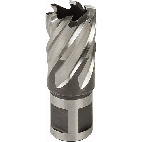 Fraise annulaire, Diam&egrave;tre de 3/4", Acier rapide, Profondeur de la coupe de 3", Tige 3/4" Rock Safety Industrial Ltd
