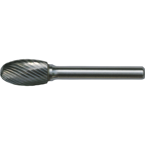 Fraises au carbure solide - Forme ovale, SE-3, 3/8" dia., 1/4" Tige, 5/8" Prof. de la coupe Rock Safety Industrial Ltd