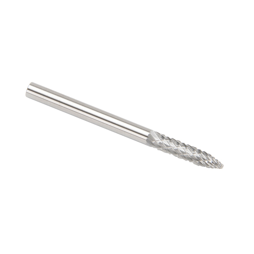 CLEVELAND Solid Carbide Burrs - Tree Shape Pointed End, SG-44, 3 mm Dia., 1/8" Shank Rock Safety Industrial Ltd