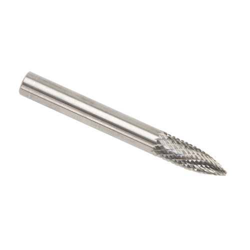 CLEVELAND Solid Carbide Burrs - Tree Shape Pointed End, SG-1, 1/4" Dia., 1/8" Shank Rock Safety Industrial Ltd