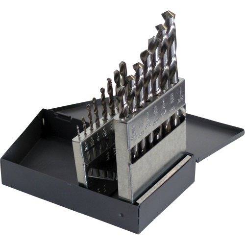 Jeux de forets, 15 morceaux, Acier rapide Rock Safety Industrial Ltd