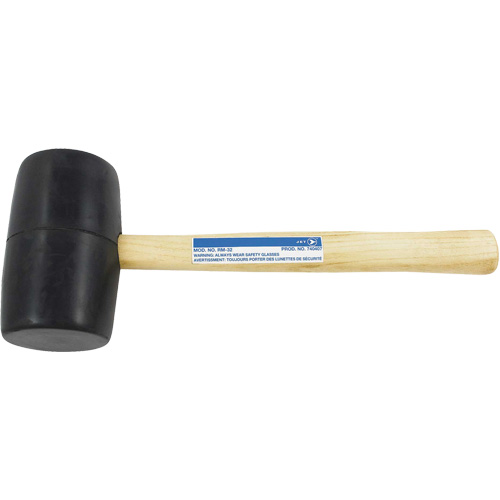RM-32 Rubber Mallet, 32 oz., Wood Handle, 13-1/2" L Rock Safety Industrial Ltd