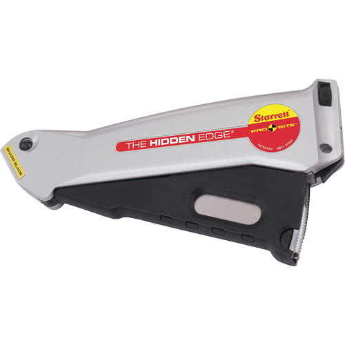 Hidden Edge&reg; Knife, 19 mm, Steel, Aluminum Handle Rock Safety Industrial Ltd