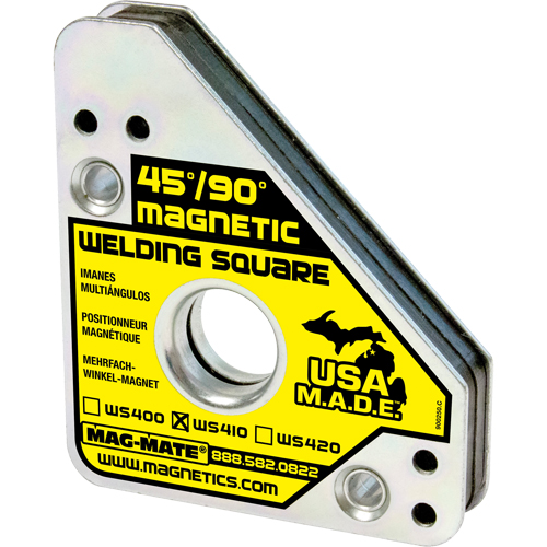 Magnetic Welding Squares, 3-3/4" L x 3/4" W x 4-3/8" H, 75 lbs. Rock Safety Industrial Ltd