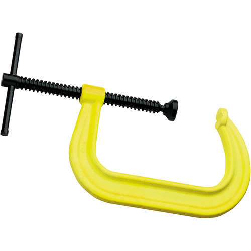 Hi-Vis Safety C-Clamp, 3" (76 mm) Capacity, 2-1/2" (64 mm) Throat Depth Rock Safety Industrial Ltd