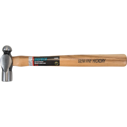 Ball Pein Hammer, 8 oz. Head Weight, Plain Face, Wood Handle Rock Safety Industrial Ltd