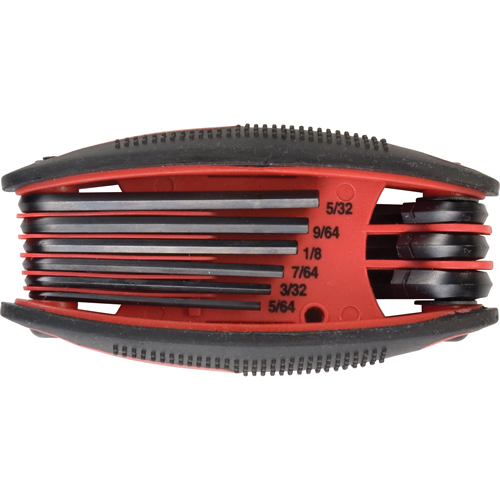 Folding Hex Key Set, 9 Pcs., Imperial Rock Safety Industrial Ltd