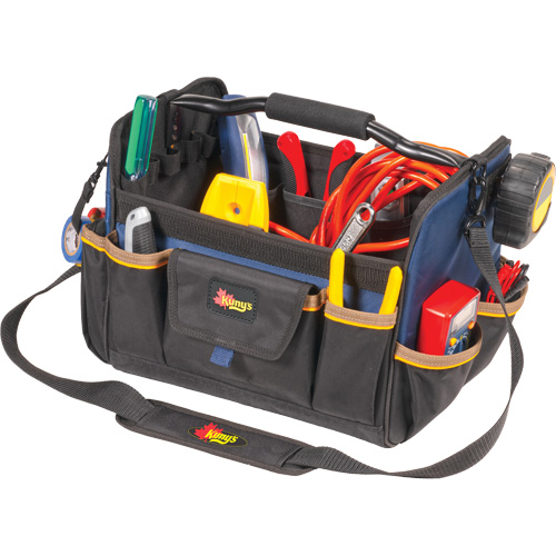 Sacs &agrave; outils souple &agrave; dessus ouvert de 14", Polyester, 21 pochettes, Beige Rock Safety Industrial Ltd