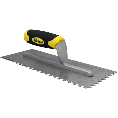 Truelles dent&eacute;es avec prise Ergo-Grip pour lapplication des adh&eacute;sifs Rock Safety Industrial Ltd