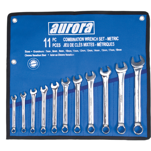 Wrench Set, Combination, 11 Pieces, Metric Rock Safety Industrial Ltd