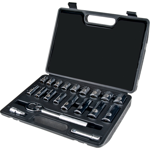 Jeu de douilles, 20 Mcx, Prise de 3/8", Profond Rock Safety Industrial Ltd