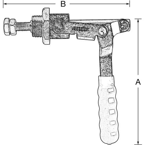 Serre-flan droit, Force de serrage de 300 lb Rock Safety Industrial Ltd