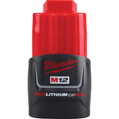 M12 Redlithium 2.0 Battery, Lithium-Ion, 12 V, 2 A Rock Safety Industrial Ltd
