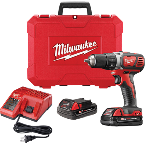 M18 Compact Drill/Driver Kit, Lithium-Ion, 18 V, 1/2" Chuck, 500 in-lbs Torque Rock Safety Industrial Ltd