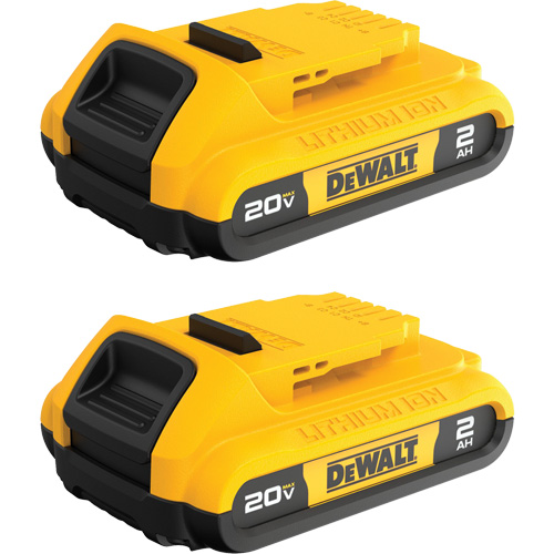 Max* Compact Batteries, Lithium-Ion, 20 V, 2 A Rock Safety Industrial Ltd