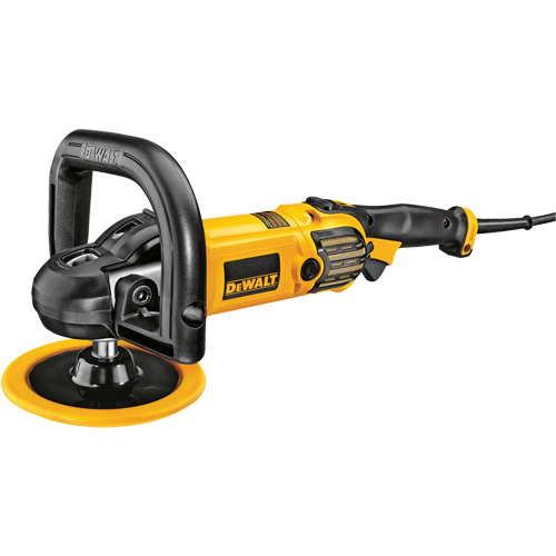 Variable Speed Polisher with Soft Start, 9"/7" Pad, 120 V, 12 A, 0-3500 RPM Rock Safety Industrial Ltd