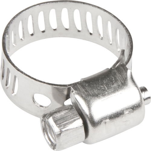 Hose Clamps - Stainless Steel Band & Screw, Min Dia. 1/5", Max Dia. 5/8" Rock Safety Industrial Ltd
