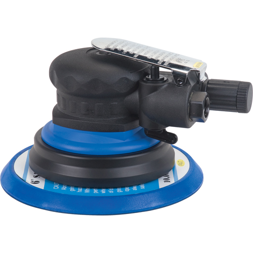 6" Dual-Action Orbit Sander, 1/4" NPT Inlet, 10000 RPM Rock Safety Industrial Ltd