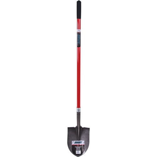 Heavy-Duty Round Point Shovel, Carbon Steel Blade, Fibreglass, Straight Handle Rock Safety Industrial Ltd