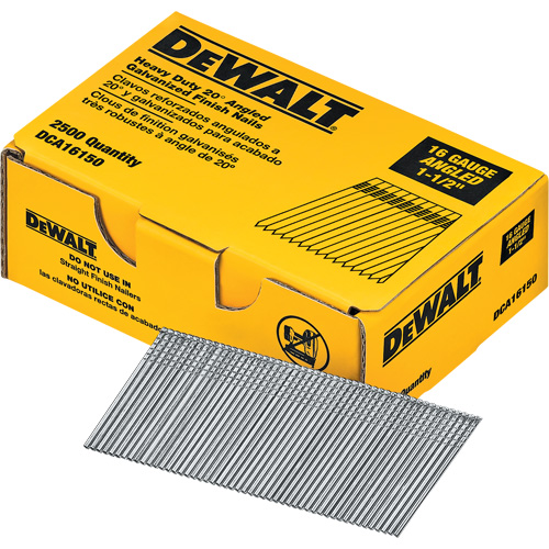 Clous de finition &agrave; angle de calibre 16 Rock Safety Industrial Ltd