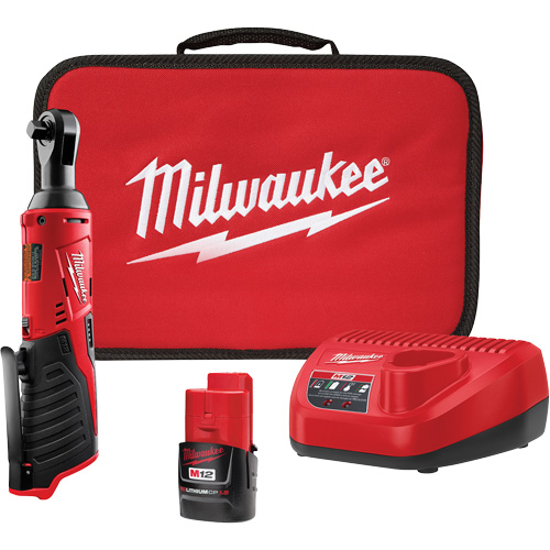 Trousse de cl&eacute; &agrave; cliquet sans fil M12, 12 V, Prise de 3/8" Rock Safety Industrial Ltd