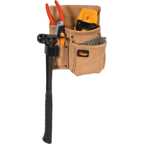 Half Carpenter Apron, Multiple Tool Holder, Leather, 4 Pockets Rock Safety Industrial Ltd