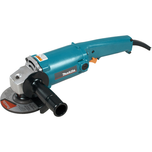 Meuleuse angulaire avec g&acirc;chette de s&eacute;curit&eacute; CA/CC &agrave; deux niveaux, 5", 120 V, 10 A, 12 000 Tr/min Rock Safety Industrial Ltd