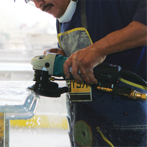 Polisseuse &eacute;lectronique pour pierre, 4" tampon, 7,9 A, 2000-4000 Tr/min &agrave; vide Rock Safety Industrial Ltd