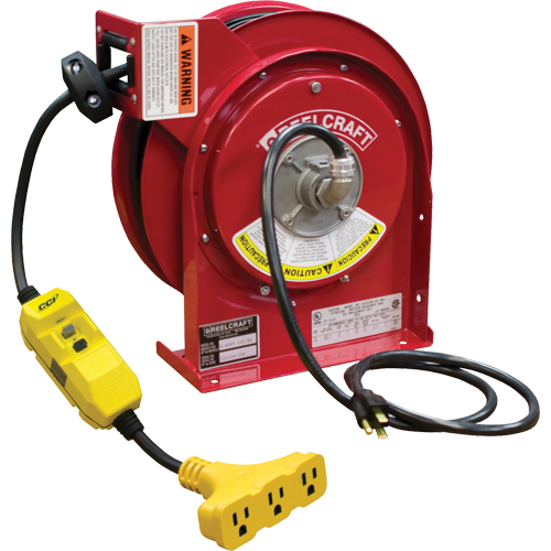 Cord Reels, 45', SJEOOW, 12 Gauge, 15 A Rock Safety Industrial Ltd
