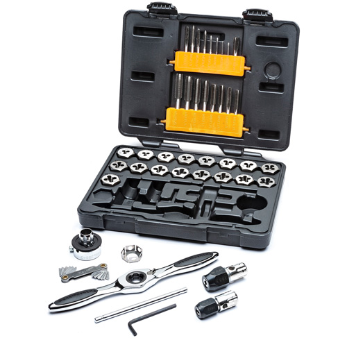 Metric Ratcheting Tap & Die Set, 42 Pieces Rock Safety Industrial Ltd