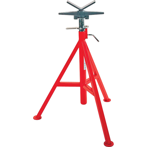 Support de tuyau en V no VJ-99, 71-132 cm R&eacute;glage de la hauteur, 12" Capacit&eacute; max. de tuyau, 2500 lb Capacit&eacute; de charge max. Rock Safety Industrial Ltd