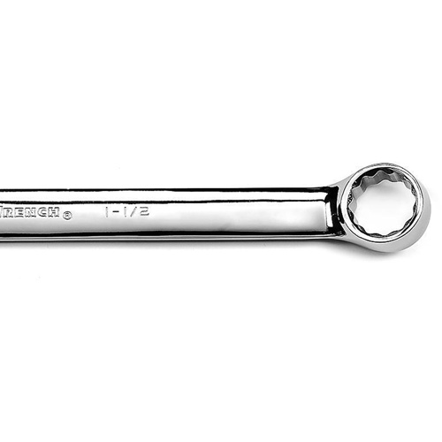 12-Point Long Pattern Combination Wrench, 12 Point, 1-1/2", Chrome/Polished Finish Rock Safety Industrial Ltd