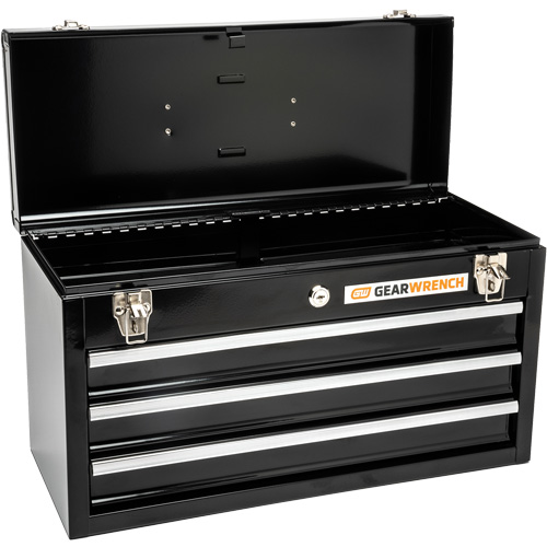 Portable Tool Box, 20" W, 3 Drawers, Black Rock Safety Industrial Ltd