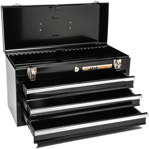 Portable Tool Box, 20" W, 3 Drawers, Black Rock Safety Industrial Ltd