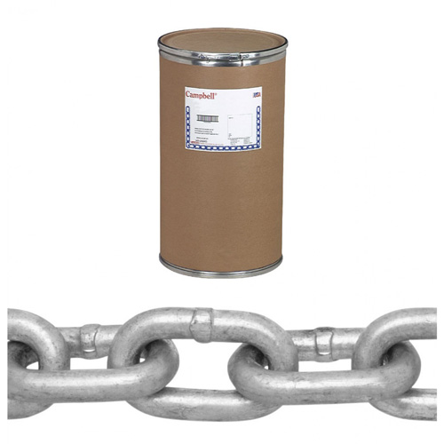 Chaîne de mouillage, Acier &agrave; faible teneur en carbone, 3/4" x 100' (30,4 m) l, Charge d'utilisation 13500 lb (6,75 tons) Rock Safety Industrial Ltd