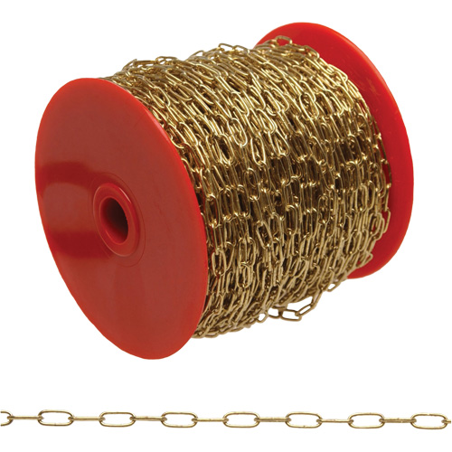 Chaîne d'horlogerie d'artisanat, #5 x 82' (25 m) l, Charge d'utilisation 10 lb (0,005 tonne) Rock Safety Industrial Ltd
