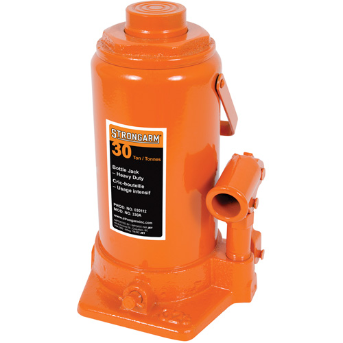 330A Cric-bouteille, 30 tonnes, Hydraulique &agrave; main, 18-3/4" Hauteur &eacute;lev&eacute;e Rock Safety Industrial Ltd