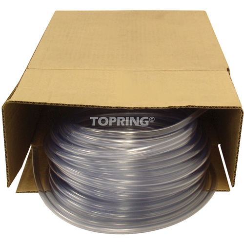 Tube, Air/Eau, 0,625" DE x 100' lo, PVC, Transparent, 30 psi @ 20°C Rock Safety Industrial Ltd