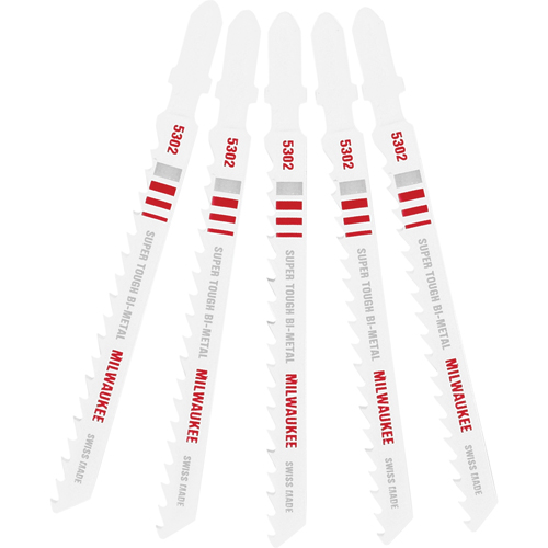 Jigsaw Blade, Bi-Metal, T-Shank, 4" L, 6 TPI Rock Safety Industrial Ltd