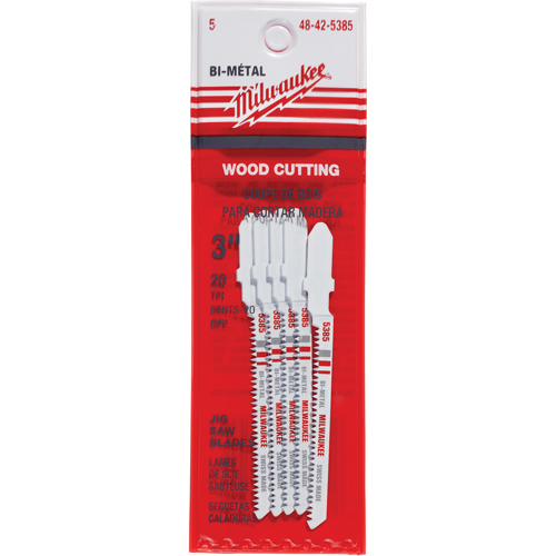 Jigsaw Blade, Bi-Metal, T-Shank, 3" L, 20 TPI Rock Safety Industrial Ltd