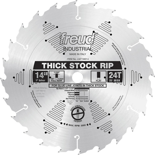 Lames de scie industrielle  - refente, 14", 24 dents, Pour Bois Rock Safety Industrial Ltd