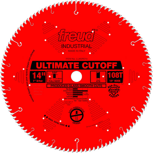 TCS Industrial Saw Blade - Crosscut & Finishing, 14", 108 Teeth, Wood Use Rock Safety Industrial Ltd