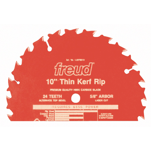 Lames de scie industrielle TCS - refente/coupe en travers &agrave; voie &eacute;troite, 10", 24 dents, Pour Bois Rock Safety Industrial Ltd