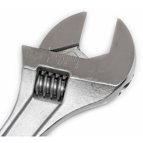 Cl&eacute; &agrave; manche conique r&eacute;glable — emball&eacute; sur carte, 15" lo, la max. 1-11/16"/43 mm, Chrome/Poli Rock Safety Industrial Ltd
