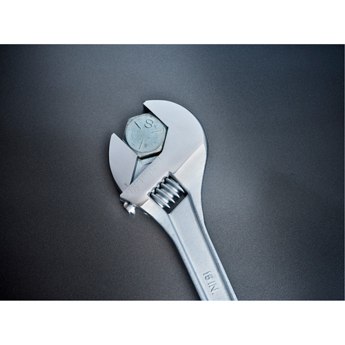 Cl&eacute; &agrave; manche conique r&eacute;glable — emball&eacute; sur carte, 15" lo, la max. 1-11/16"/43 mm, Chrome/Poli Rock Safety Industrial Ltd