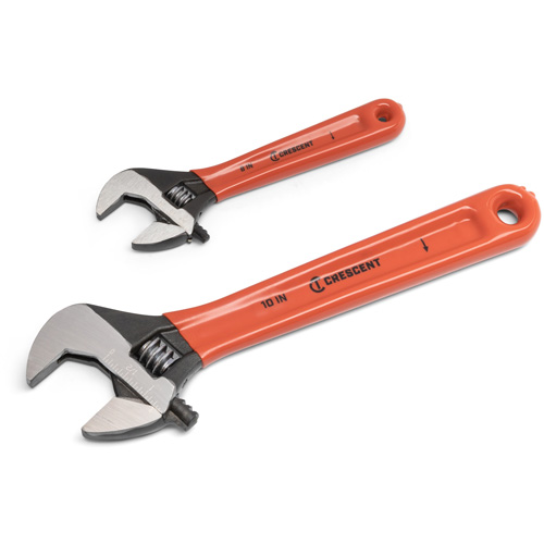 Black Oxide Wrench Set with Cushion Grips, Adjustable, 2 Pieces, Imperial and Metric Rock Safety Industrial Ltd