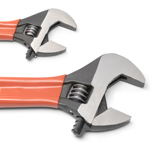 Black Oxide Wrench Set with Cushion Grips, Adjustable, 2 Pieces, Imperial and Metric Rock Safety Industrial Ltd