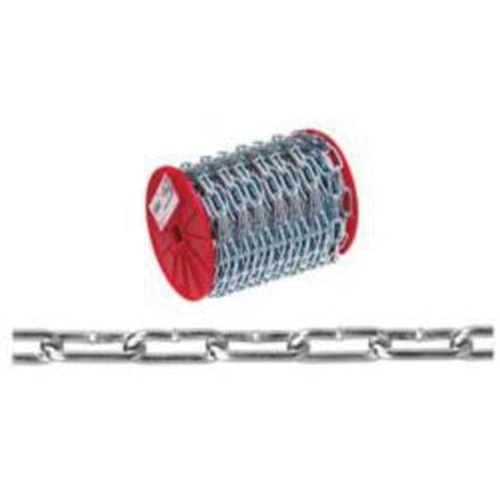Chaîne droite, Acier &agrave; faible teneur en carbone, 2/0 x 120' (36,6 m) l, Charge d'utilisation 520 lb (0,26 tonne) Rock Safety Industrial Ltd