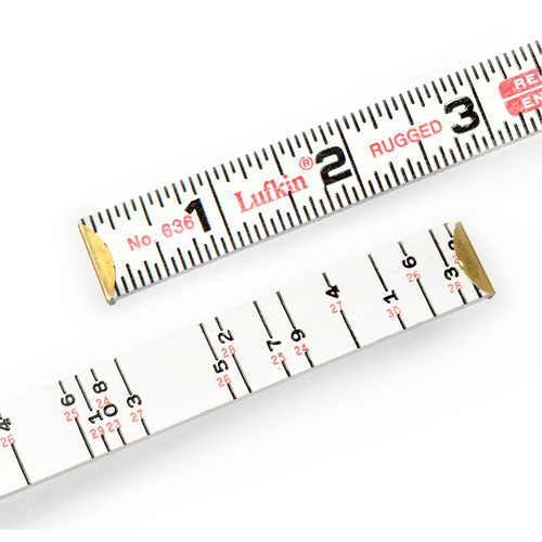 Red End&reg; Brick Mason Rule, 6' L, Wood, 1/16" Graduations Rock Safety Industrial Ltd