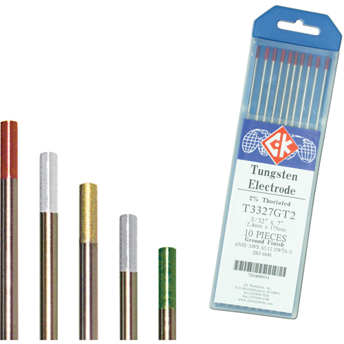 Tungsten Electrodes, 0.020" Dia. x 7" L Rock Safety Industrial Ltd